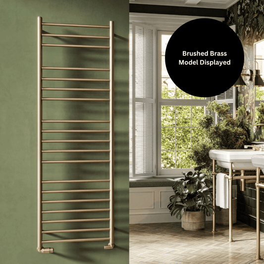 DQ Bonham Towel Rail with TEC Element - 1540mm x 500mm - Brushed Nickel - BONHAM-TEC 50/160-BN