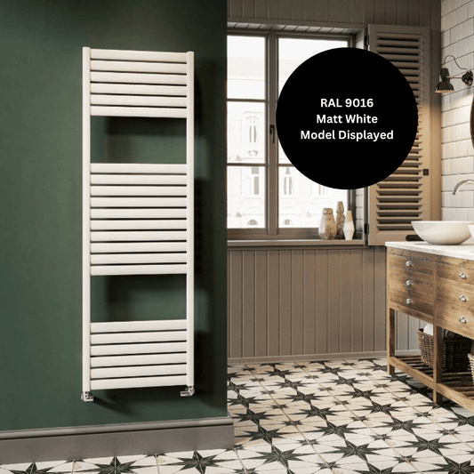 DQ Cornelli Towel Rail - 1500mm x 480mm - Matt Anthracite (RAL 7016) - COR50/150-MA