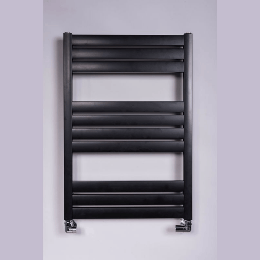 DQ Cornelli Towel Rail - 1100mm x 480mm - Matt Black (RAL 9005) - COR50/110-MB