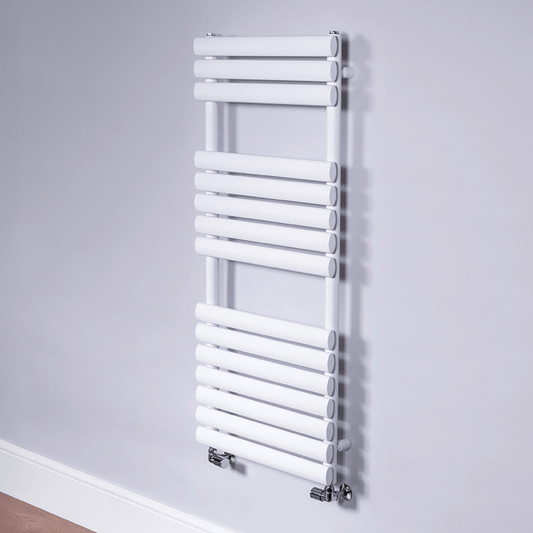 DQ Cove TR Towel Rail - 1535mm x 500mm - White (RAL 9016) - COVETR50/150-W