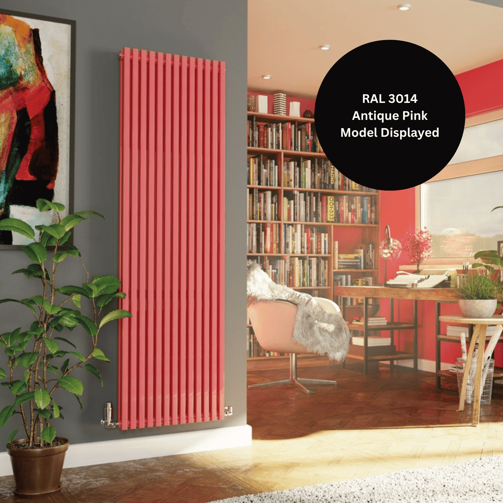 DQ Cube Double Vertical Radiator - 1771mm x 600mm - White Gloss (RAL 9016) - CUB2-177/15V-W