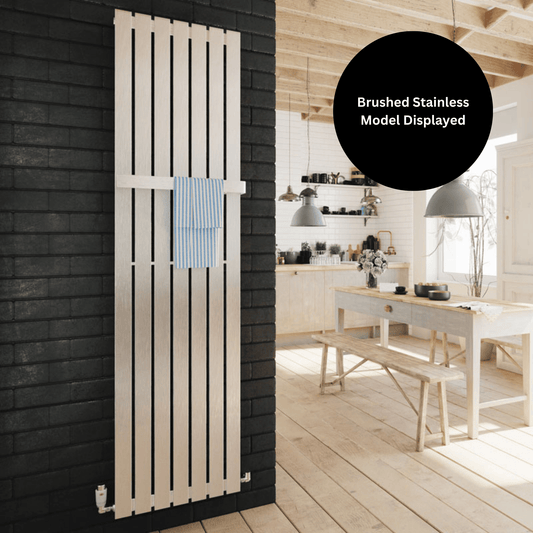 DQ Delta Vertical Radiator - 1600mm x 230mm - RAL Colour/DQ Finishes - DELTA160/4-F