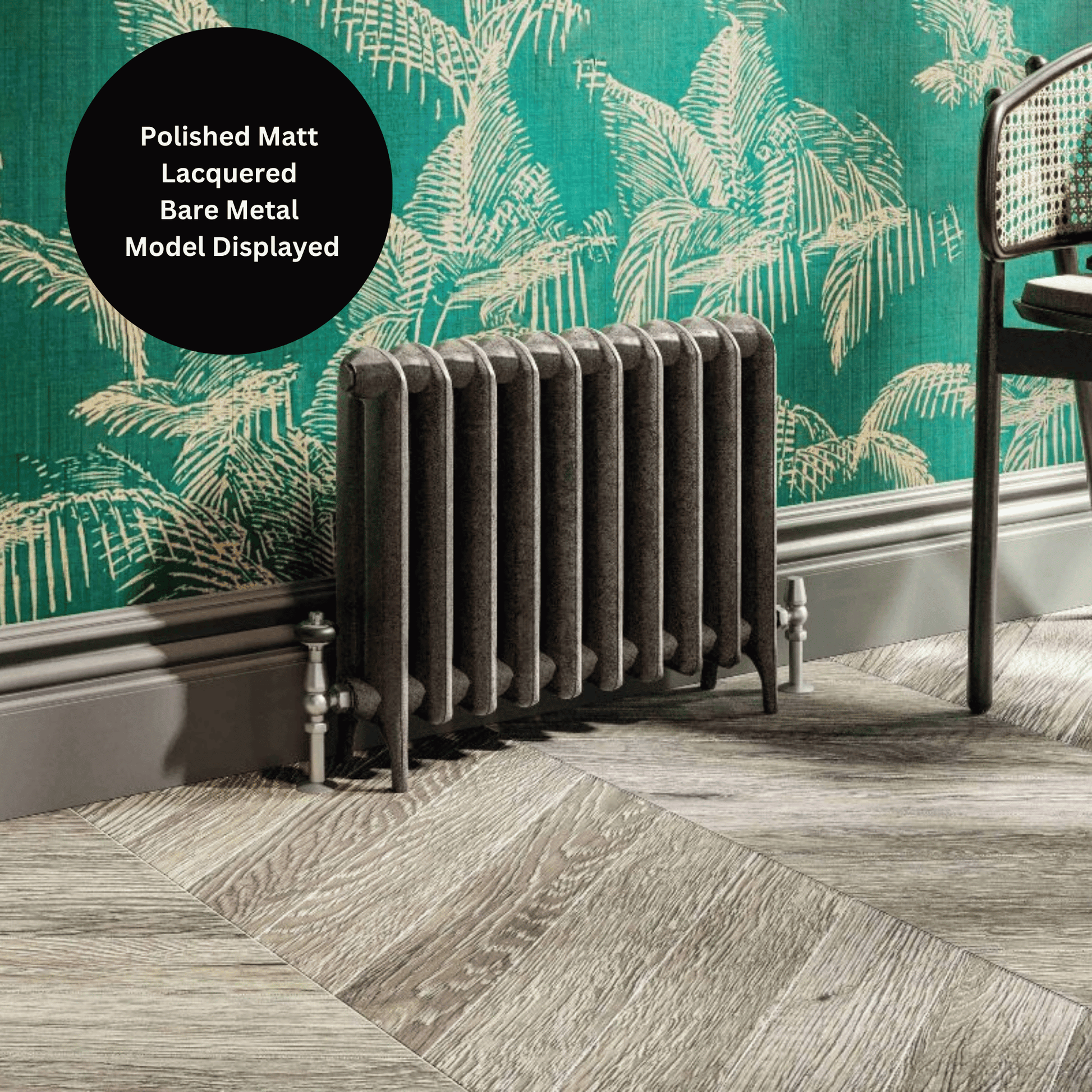 DQ Dibley Cast Iron Radiator - 795mm x 3110mm - Polished Lacquered - CR/DIB/795/40-PLF