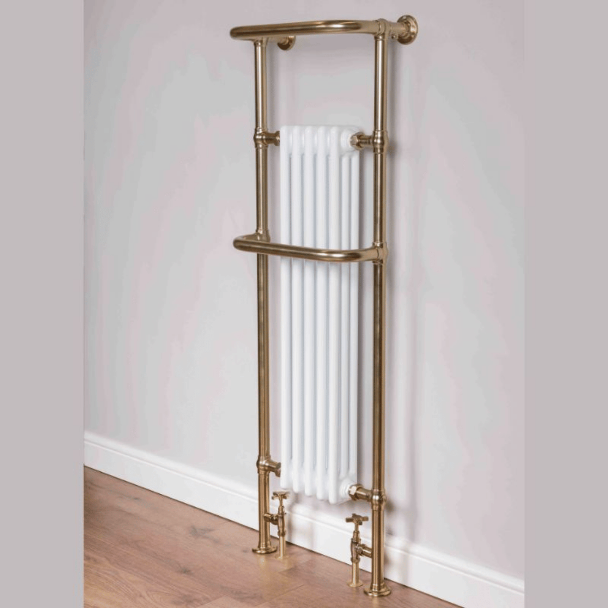 DQ Lambourne Towel Rail - 1500mm x 500mm - Brushed Brass - LAMBOURNE-BB
