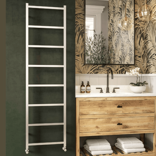 DQ Liana Towel Rail - 1200mm x 600mm - Brushed Stainless Steel - LIANA60/120-B