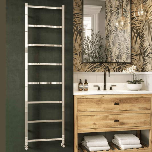 DQ Liana Towel Rail - 1200mm x 600mm - Polished Stainless Steel - LIANA60/120-P