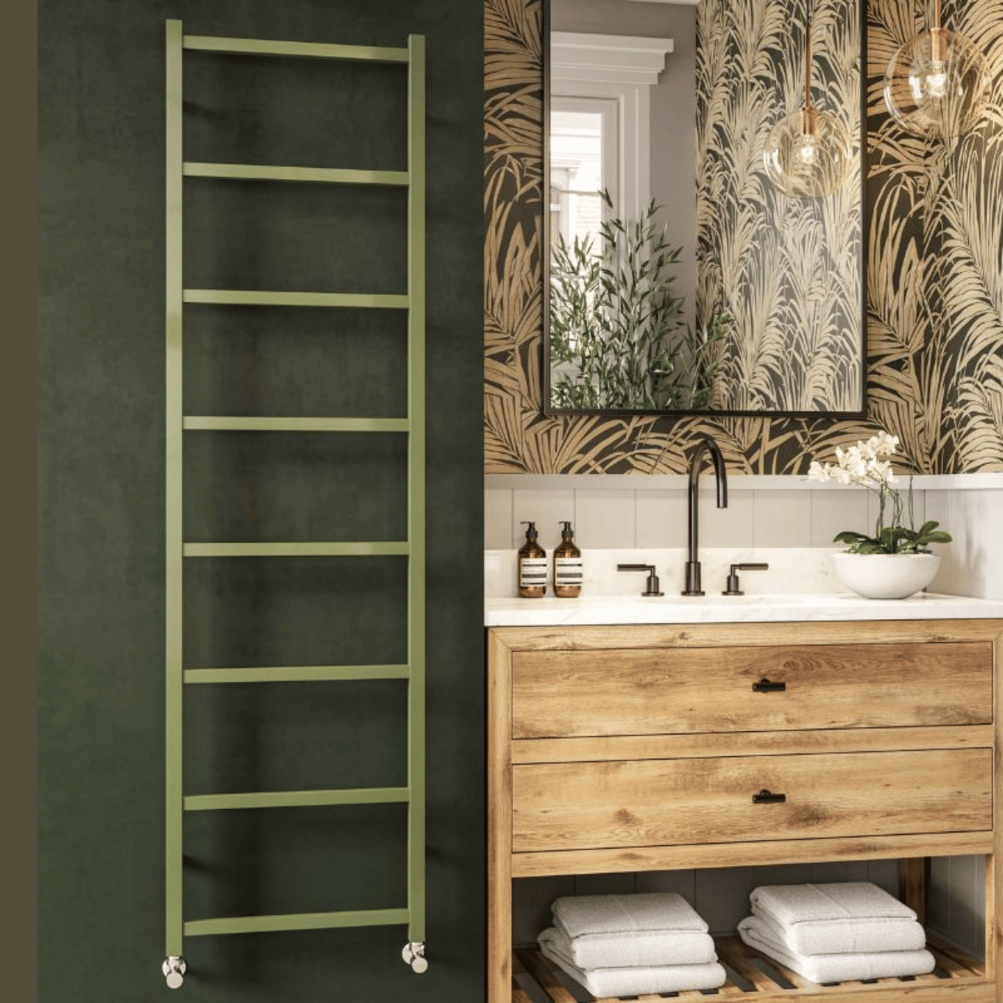 DQ Liana Towel Rail - 1000mm x 300mm - RAL Colour - LIANA30/100-F