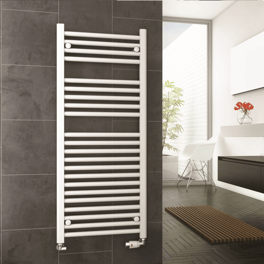 DQ Metro Towel Rail - 800mm x 400mm - White (RAL 9016) - METRO40/80-W