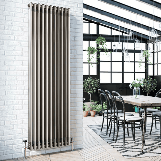 DQ Modus 5 Column Radiator - 400mm x 1358mm - Bare Metal Lacquer - Modus 55.400/29-BML