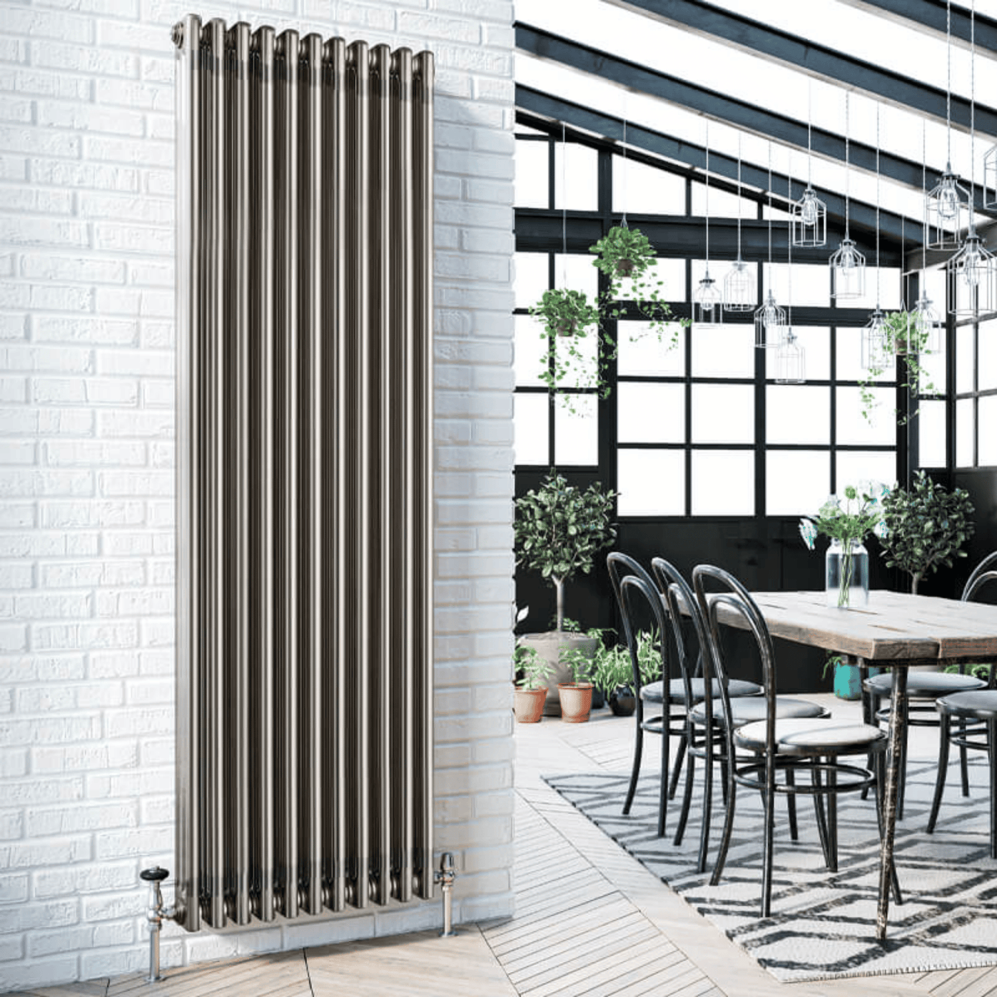 DQ Modus 2 Column Radiator - 900mm x 2554mm - Bare Metal Lacquer - Modus 22.900/55-BML