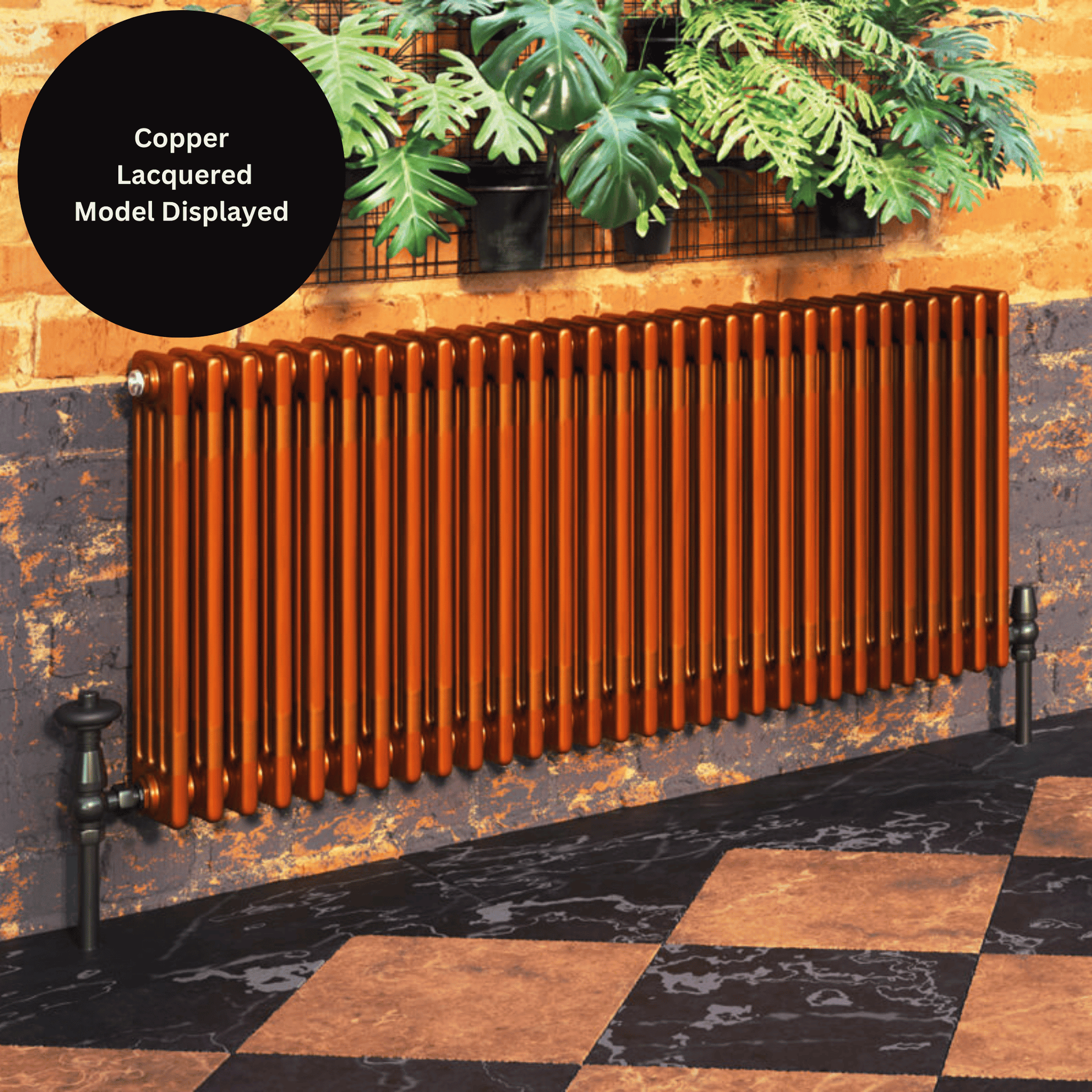 DQ Modus 4 Column Radiator - 500mm x 254mm - Lacquered Finish - Modus 44.500/5-LF