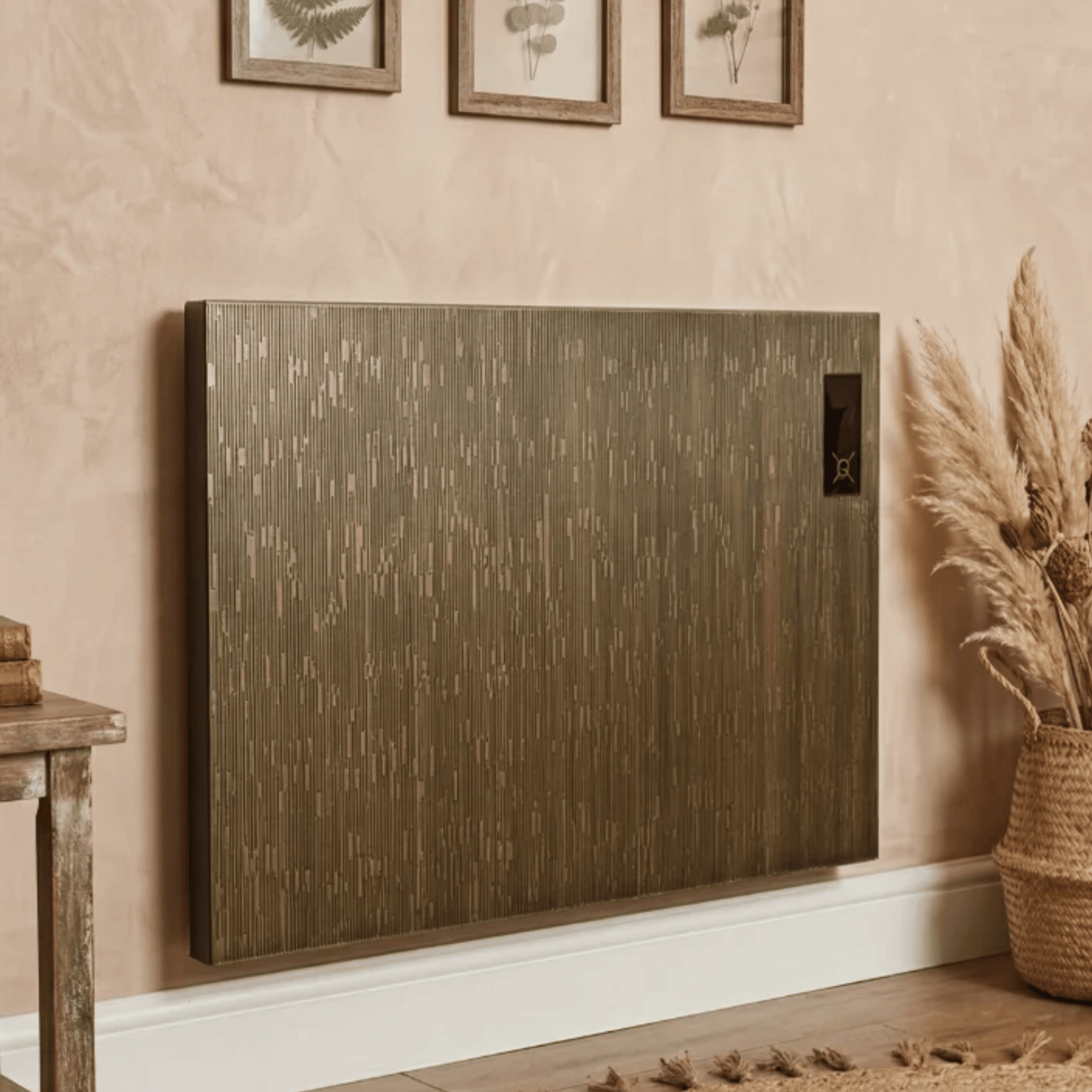 Iceni Electric Horizontal Radiator - 600mm x 900mm x 90mm - Antique Brass - ICENI-600/90