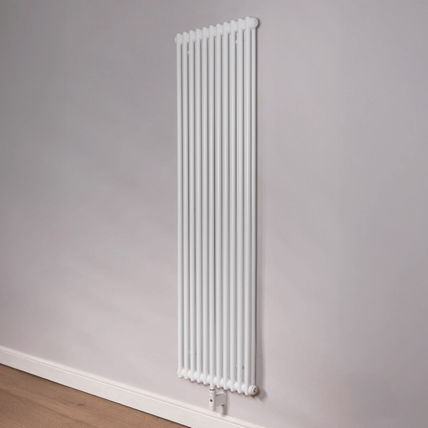 DQ Modus Electric Column Radiator - Vertical - 2 Column - 1920mm x 530mm - White (RAL 9016) - MODUS-E2.1800/11-W