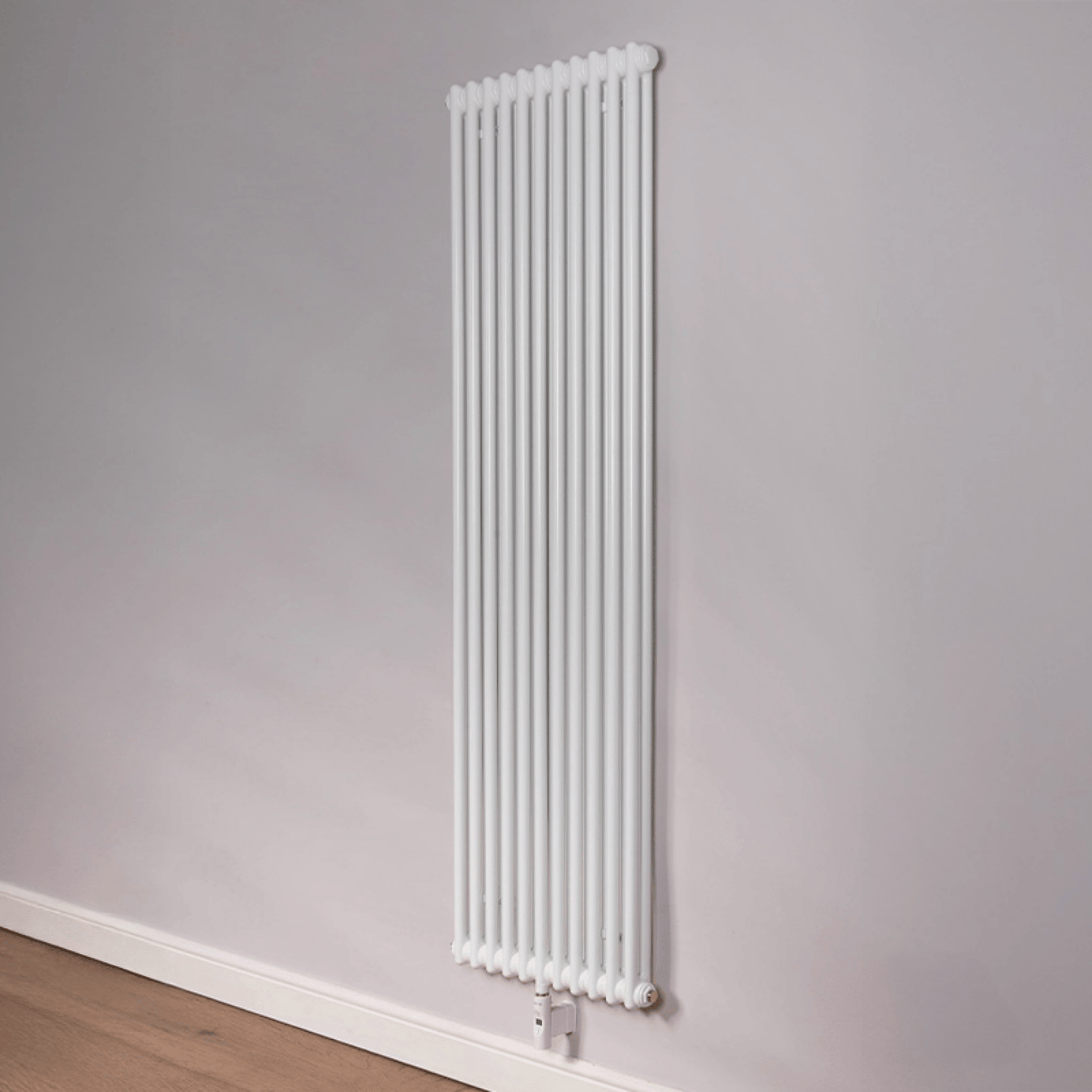 DQ Modus Electric Column Radiator - Vertical - 2 Column - 1920mm x 346mm - White (RAL 9016) - MODUS-E2.1800/7-W