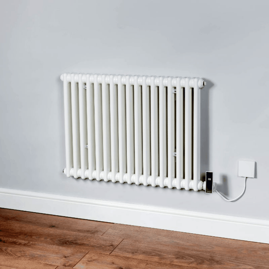 DQ Modus Electric Column Radiator - 4 Column - 600mm x 1290mm - White (RAL 9016) - MODUS-E4.600/26-W