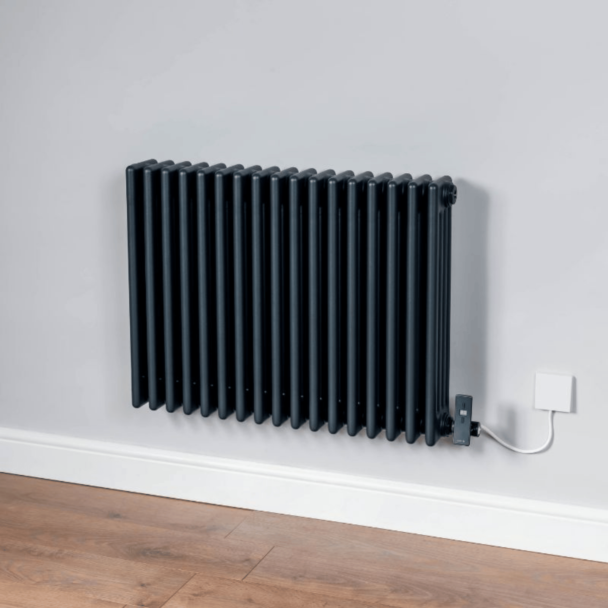 DQ Modus Electric Column Radiator - 3 Column - 600mm x 1060mm - Anthracite Texture (7016) - MODUS-E3.600/21-A