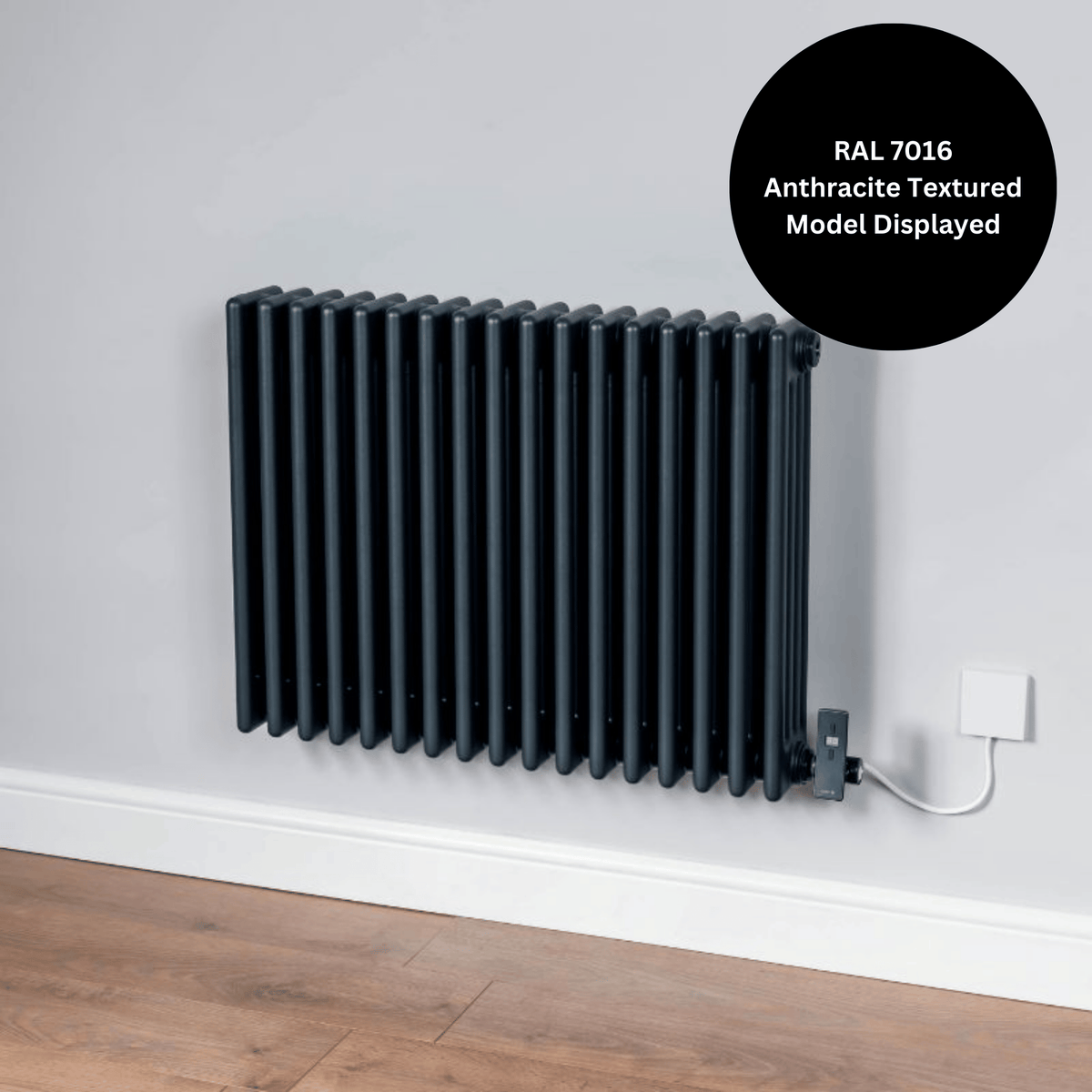 DQ Modus Electric Column Radiator - 4 Column - 600mm x 1290mm - RAL Colour/DQ Finishes - MODUS-E4.600/26-F