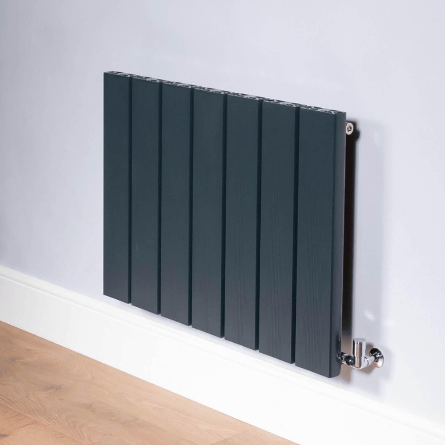 DQ Moto Horizontal Radiator - 600mm x 1315mm - Anthracite (RAL 7016) - MOTO600/11-A