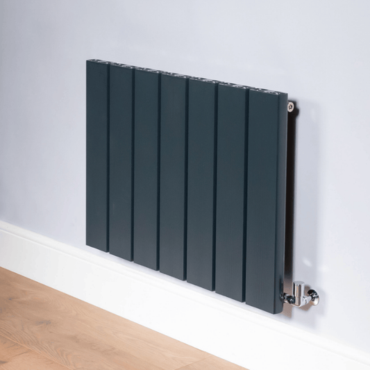 DQ Moto Horizontal Radiator - 600mm x 1315mm - Anthracite (RAL 7016) - MOTO600/11-A