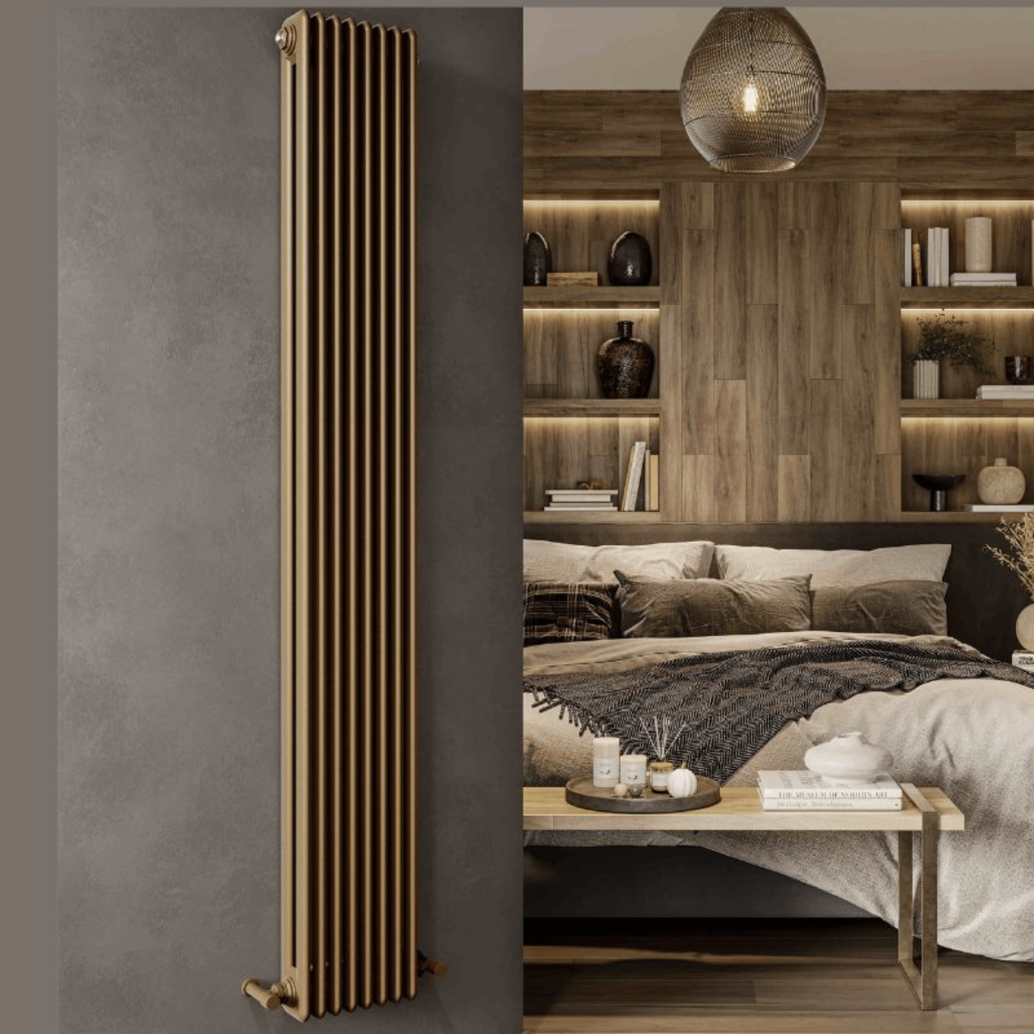 DQ Newey Vertical Radiator - 1800mm x 376mm - RAL Colour/DQ Finishes - NEWEY1800/8-F
