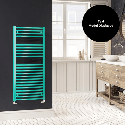 DQ Orion Curved Towel Rail - 1000mm x 600mm - F02 Ultra Matt Black - ORION60/100-UMB