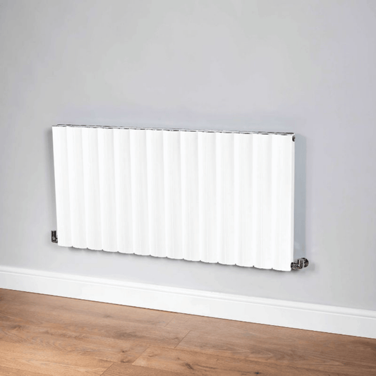 DQ Pica Radiator Horizontal Radiator - 600mm x 1355mm - White Texture (RAL 9016) - PICA600/16-W