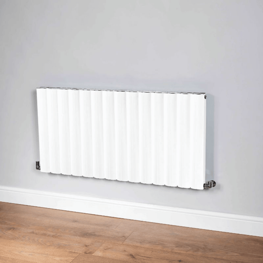 DQ Pica Radiator Horizontal Radiator - 600mm x 420mm - White Texture (RAL 9016) - PICA600/5-W