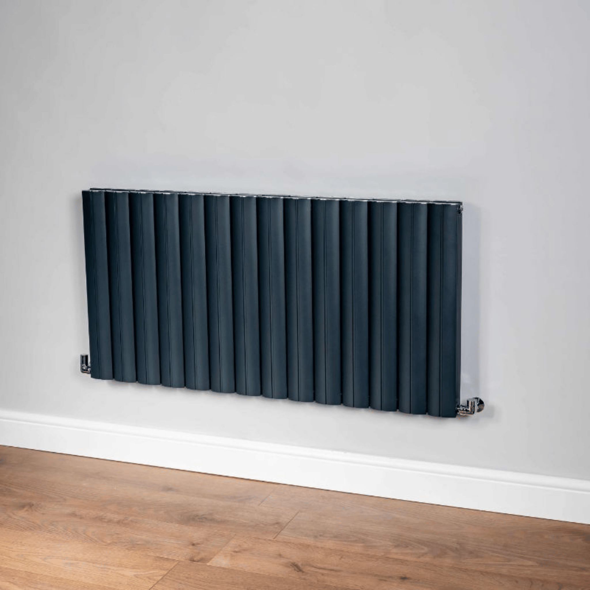 DQ Pica Radiator Horizontal Radiator - 600mm x 420mm - Anthracite Texture (RAL 7016) - PICA600/5-A