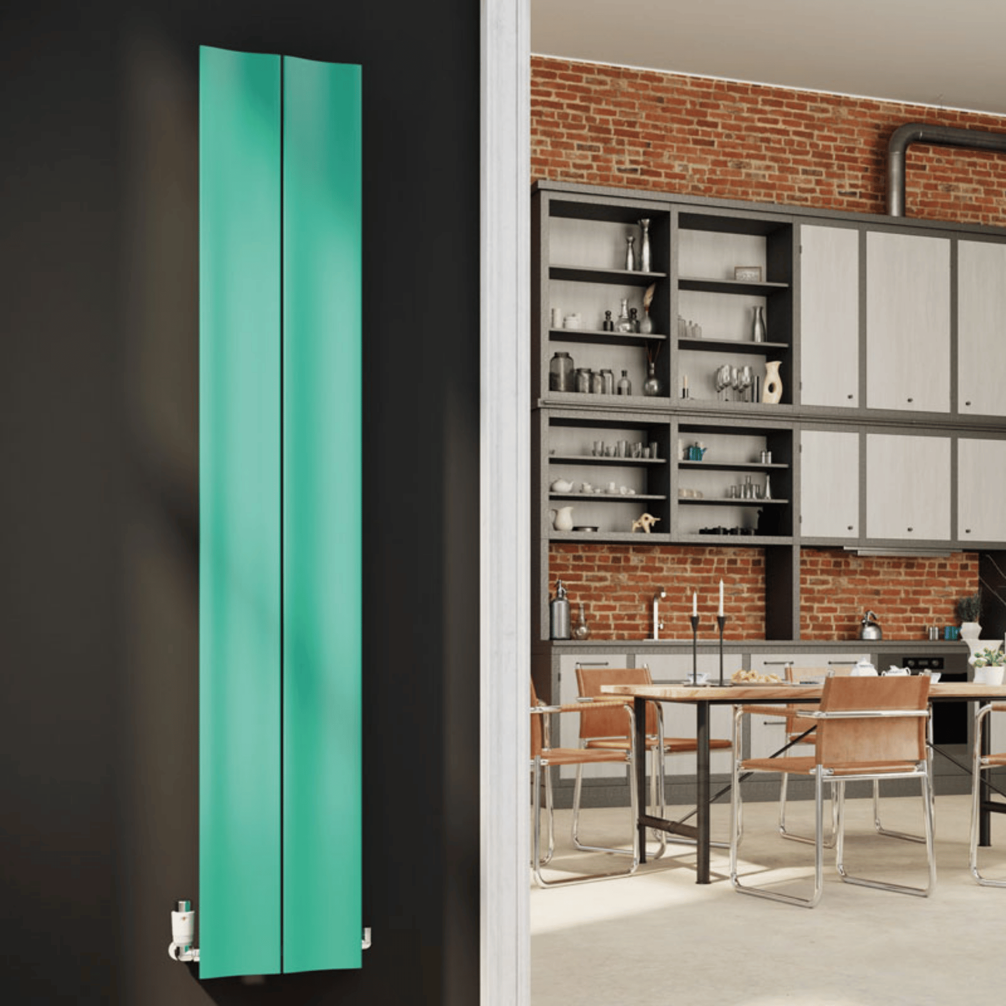 DQ Ruvo Vertical Radiator - 1800mm x 315mm - RAL Colour/DQ Finishes - RUVO180/2-F