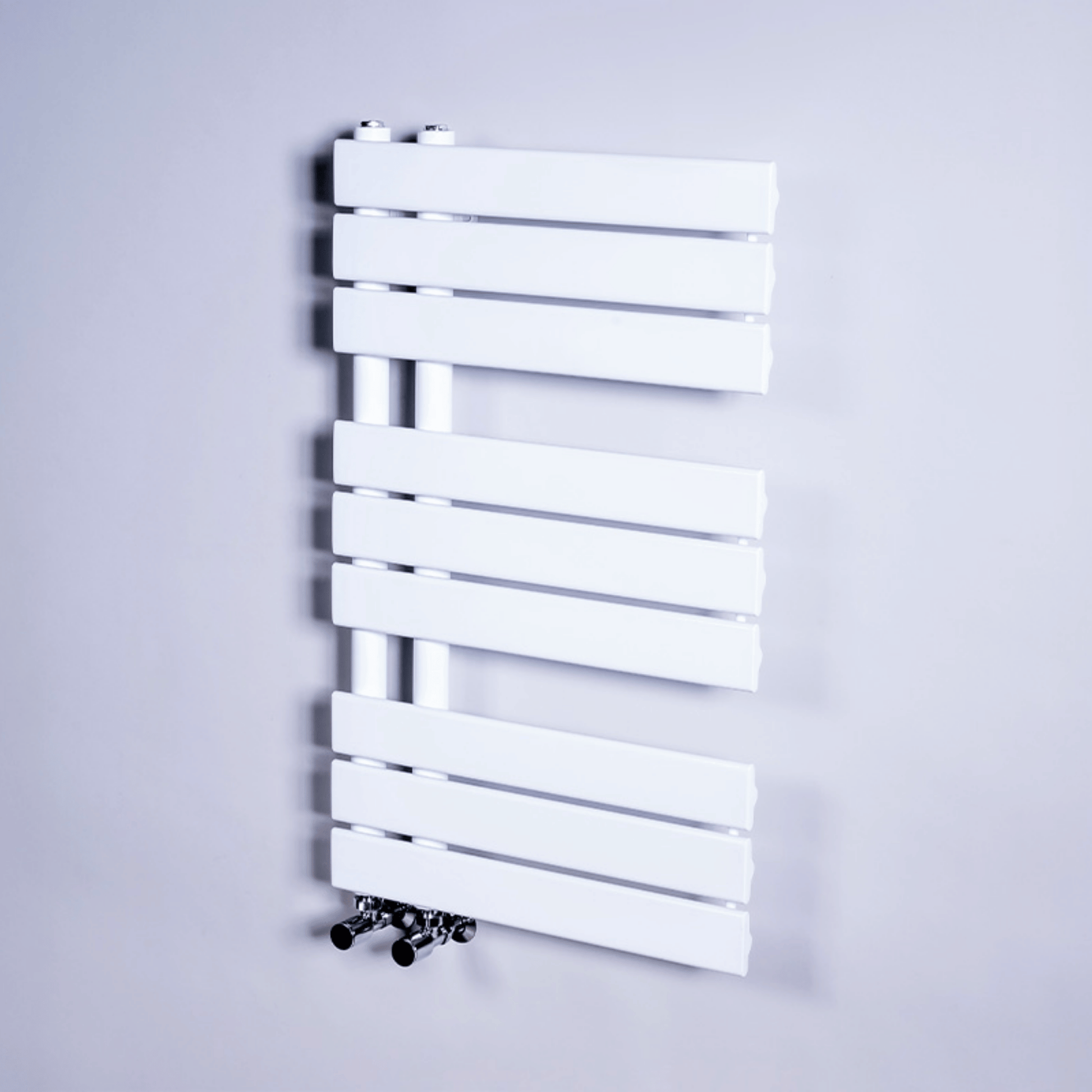 DQ Ryker Towel Rail - 1126mm x 500mm - White Gloss (RAL 9016) - RYKER50/120-W