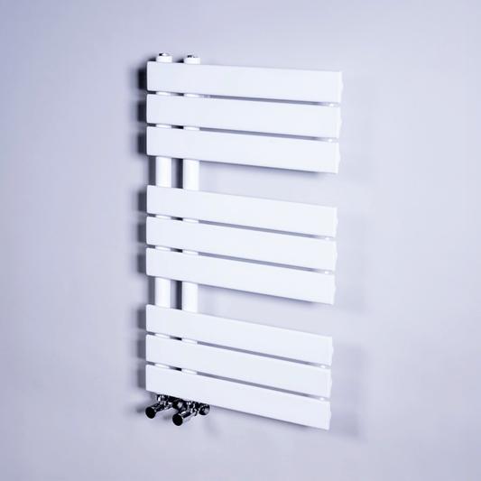 DQ Ryker Towel Rail - 1126mm x 500mm - White Gloss (RAL 9016) - RYKER50/120-W