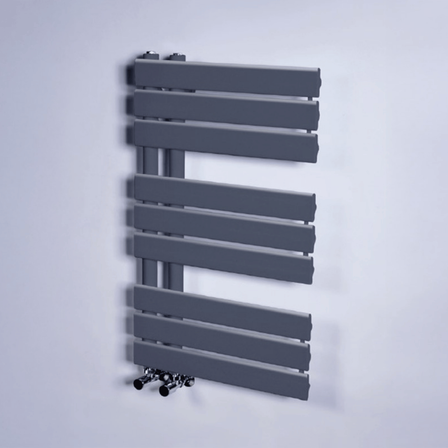 DQ Ryker Towel Rail - 1126mm x 500mm - Anthracite Texture (RAL 7016) - RYKER50/120-A