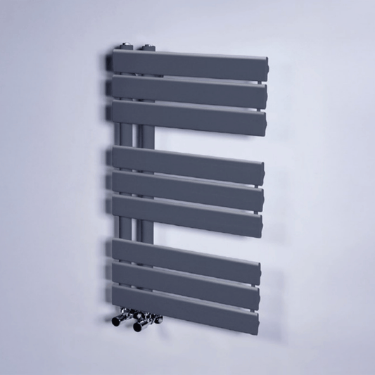DQ Ryker Towel Rail - 1126mm x 500mm - Anthracite Texture (RAL 7016) - RYKER50/120-A