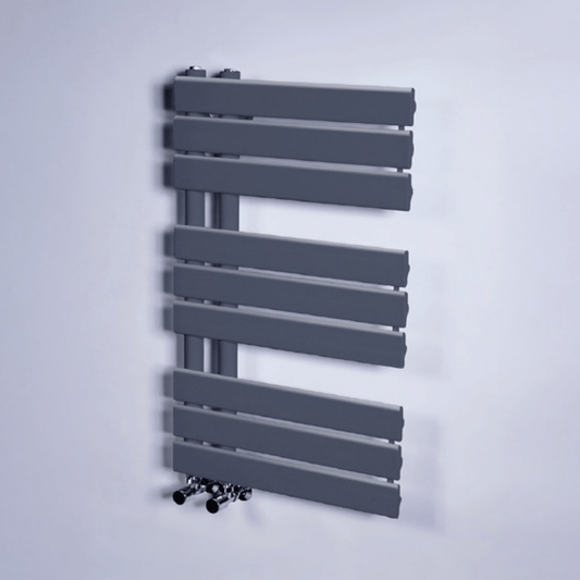 DQ Ryker Towel Rail - 824mm x 500mm - Anthracite Texture (RAL 7016) - RYKER50/80-A