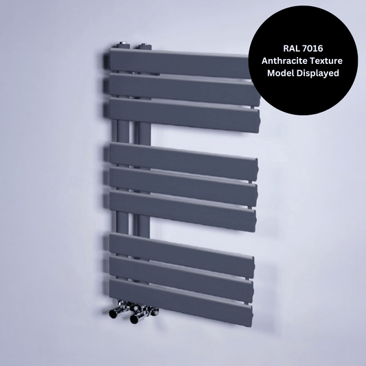 DQ Ryker Towel Rail - 824mm x 500mm - F02 Ultra Matt Black - RYKER50/80-UMB