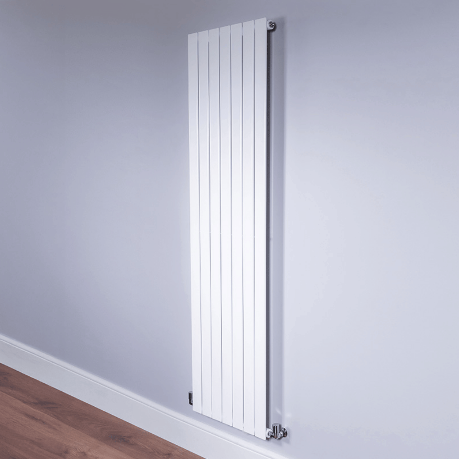 DQ Strata Double Vertical Radiator - 1800mm x 680mm - White Gloss (RAL 9016) - STRATA180/9D-W