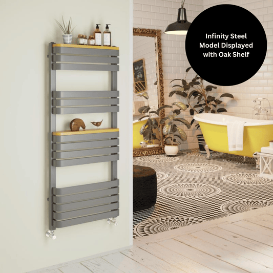 DQ Tesoro Towel Rail - 1600mm x 500mm - RAL Colour/DQ Finishes - TESORO50/160-F