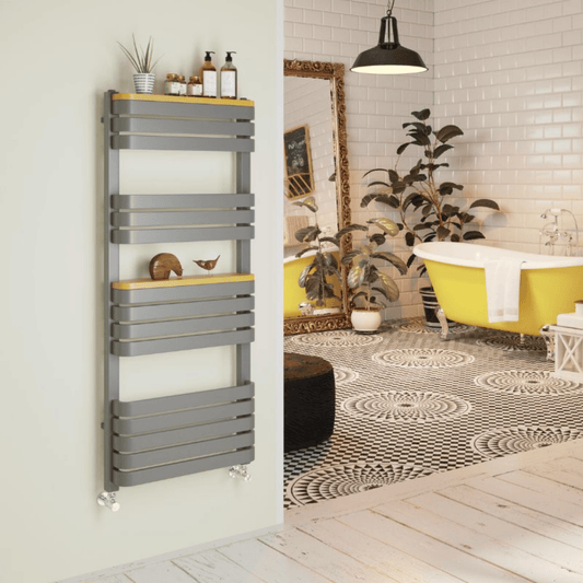 DQ Tesoro Towel Rail - 1600mm x 500mm - Infinity Steel - TESORO50/160-INS