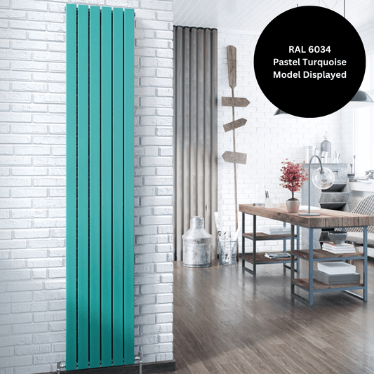 DQ Tornado Double Vertical Radiator - 1166mm x 231mm - White Gloss (RAL 9016) - TOR2-116/3V-W