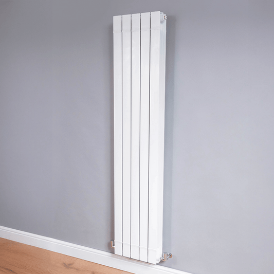 DQ Dawley Vertical Radiator - 1870mm x 260mm - White Gloss (RAL 9016) - DAWLEY1870/3-W