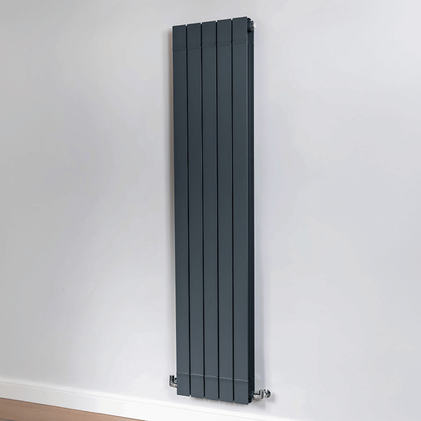 DQ Dawley Vertical Radiator - 1870mm x 340mm - Anthracite Texture (RAL 7016) - DAWLEY1870/4-A
