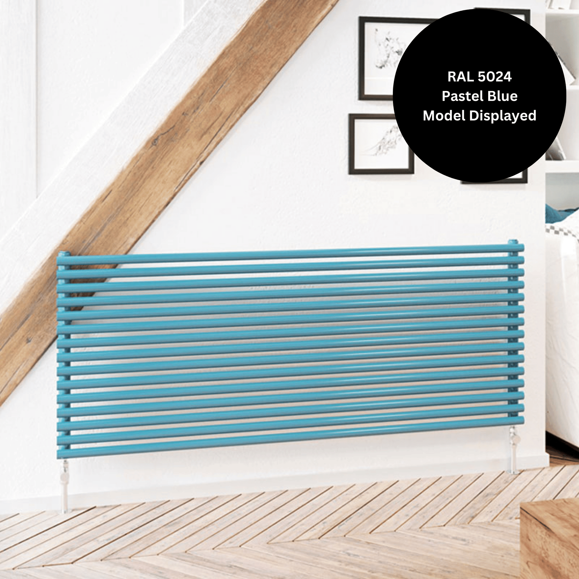 DQ Vulcano Double Horizontal Radiator - 400mm x 1771mm - White (RAL 9016) - VUL2-177/10H-W