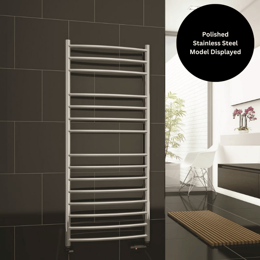DQ Zante Curved Towel Rail - 700mm x 600mm - RAL Colour/DQ Finishes - ZANTE60/70-F