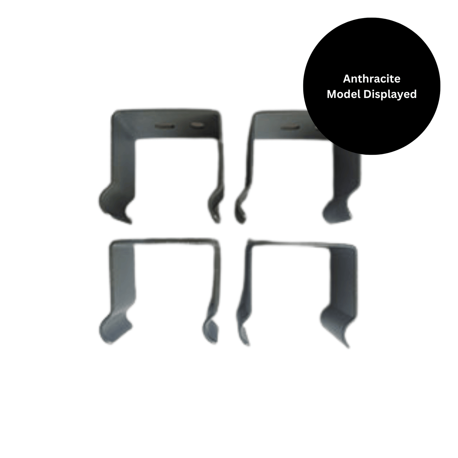 DQ Cove Double - Horizontal Brackets - Anthracite - COVE-HOR-AD