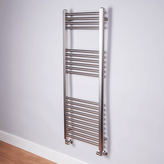 DQ Essential Metallics Towel Rail - 800mm x 500mm - Brushed Nickel - ESSM50/80-BN