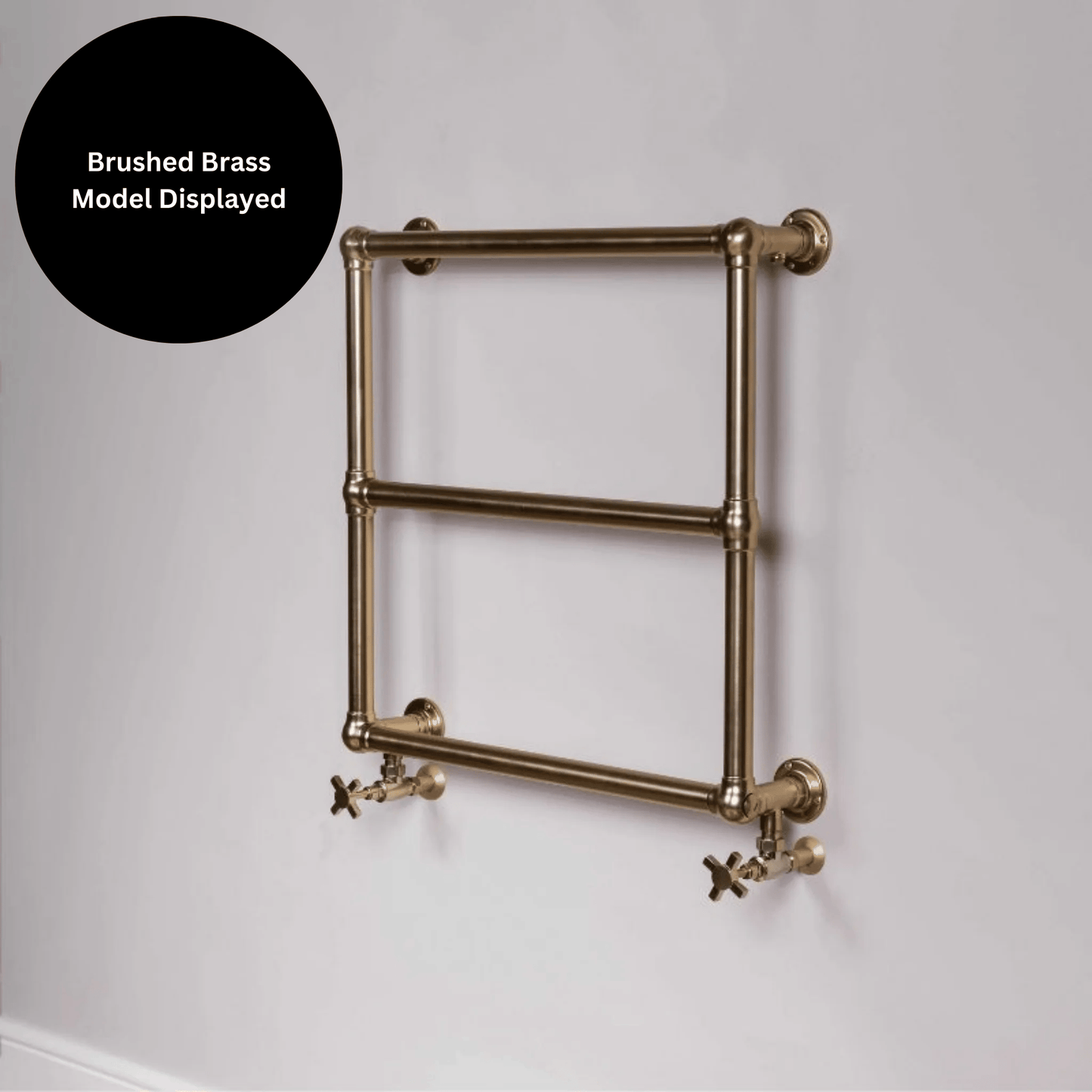 DQ Hungerford Towel Rail - 685mm x 685mm - Brushed Nickel- HUNGERFORD-BN