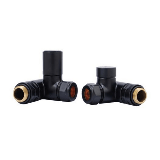 DQ Essential Manual Dual Fuel Valves (for DQ Essential & TEC Elements) - Corner - Black - E-DF-B