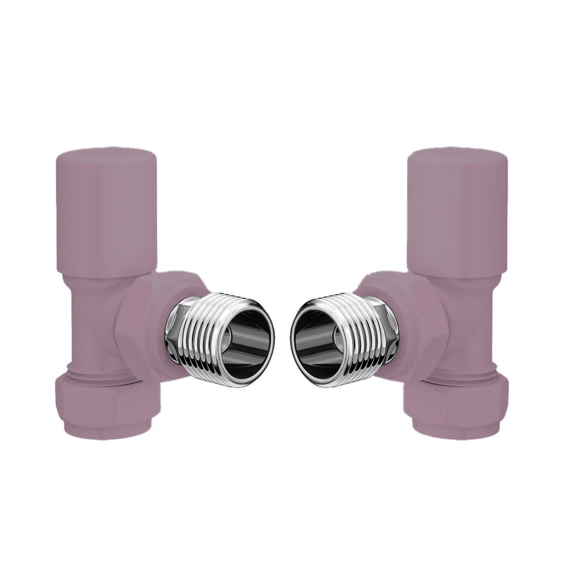 DQ Essential Manual Radiator Valves - Angled - RAL Colour - E-MAN-ANG-F