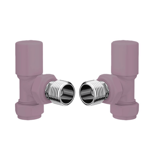 DQ Essential Manual Radiator Valves - Angled - RAL Colour - E-MAN-ANG-F