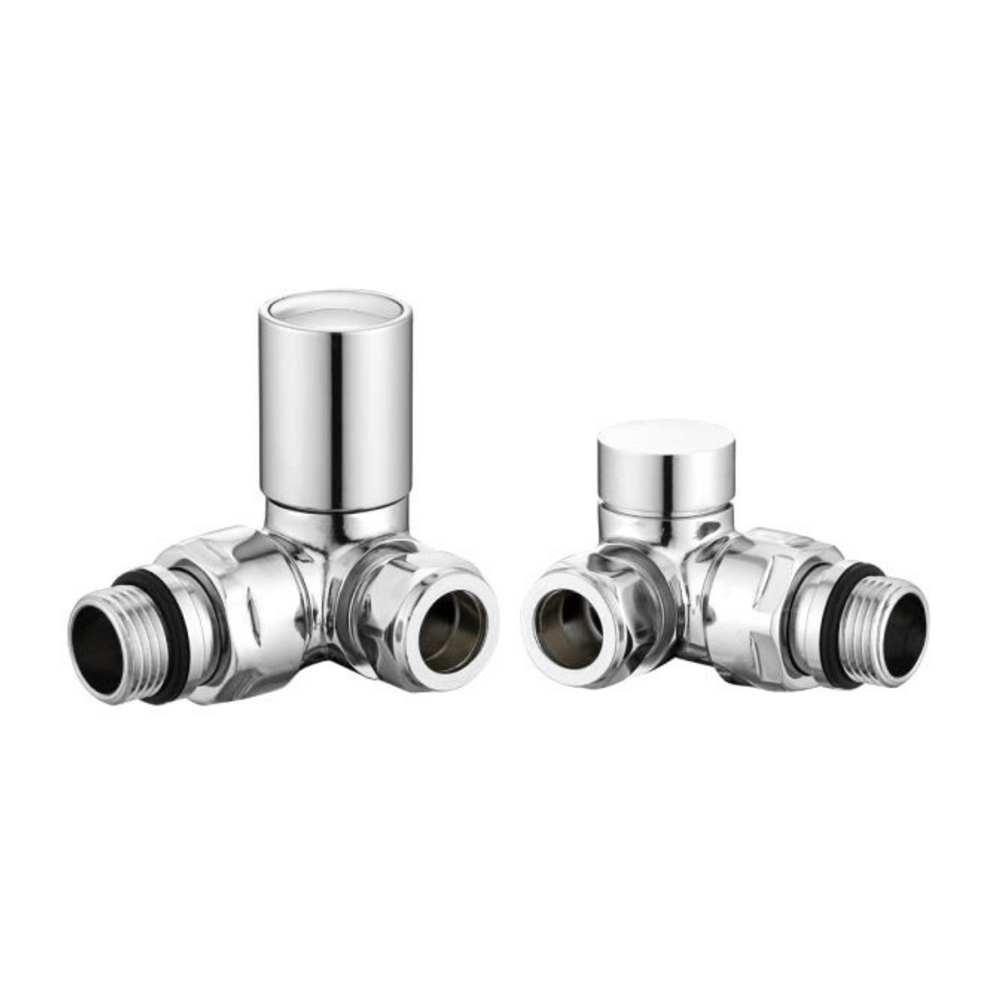 DQ Essential Manual Radiator Valves - Corner - Chrome - E-MAN-COR-C